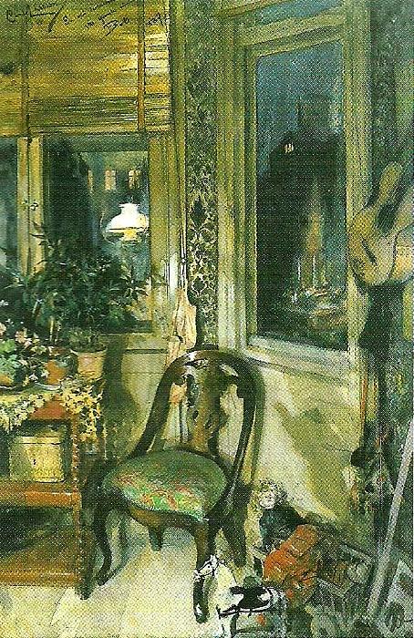 Carl Larsson leksakshornet oil painting image